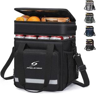 Maelstrom Lunch Box for Men,Insulated Lunch Bag Women/Men,Leakproof Lunch Cooler Bag,Lunch Tote Bag,18L,Black