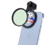 Kase Clip-on CPL Filter for iPhone, 58mm Magnetic Phone Camera Lens Circular Polarizer Filter Compatible with iPhone 16 15 14 Pro Max 13 12 11 Samsung Xiaomi