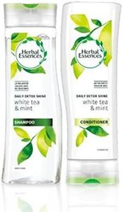 Herbal Essences Daily Detox Shine Shampoo and Conditioner with White Tea and Mint. Bundle with Exclusive Beauty Tips Sheet