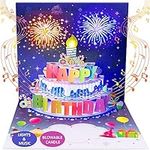 INPHER Birthday Cards Fireworks Pop