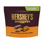 HERSHEY'S NUGGETS CREAMY MILK WITH WHOLE ALMONDS | CRUNCHY CHOCOLATY DELIGHT 130.2gram