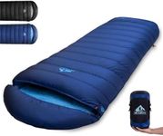 BUERTS Lightweight Sleeping Bag for Adults. 14 to -18°F.Weighs only 4.45 lb. Down Sleeping Bag for Hiking, Camping, Mountaineering, Adventure and Backpacking.