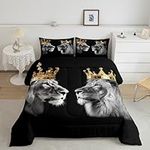 Wild Lion Couple Bedding Comforters