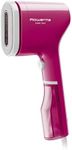 Rowenta, Steamer for Clothes, PurePop Handheld Steamer, 1.5Lbs, 15 Second Heatup, 2.3 Oz Capacity, 1150 Watts, Ironing, Pink Clothes Steamer, Vacation Essentials, Travel Must Have, DR2023