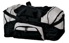 Port & Company - Color Block Sport Duffel, Black