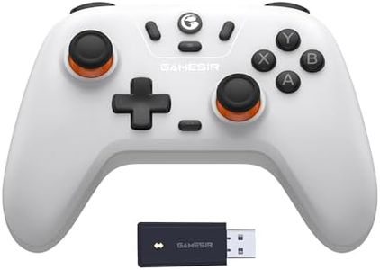 GameSir Nova Lite 2.4g Wireless Controller for Windows PC, iPhone, Android, Switch & Steam Deck, Bluetooth Controller Gamepad with Hall Effect Trigger,Turbo,Rumble Vibration(White)