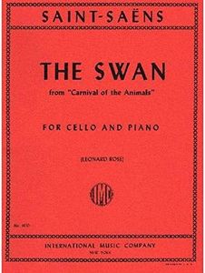 Saint-Saens Camille The Swan from Carnival of the Animals. For Cello and Piano. by International