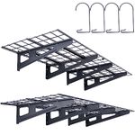 VEVOR Garage Storage Shelving, 2 Pack, 4 x 2 ft Heavy Duty Garage Shelves Wall Mounted, 500 lbs Load Capacity(Total) Garage Storage Rack Floating Shelves, Suitable for Shop, Shed, Garage Storage