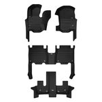 TuxMat - For Mercedes-Benz GLS 7-Seater with Executive Rear Seating Package 2020-2024 Models - Custom Car Mats - Maximum Coverage, All Weather, Laser Measured - Full Set Includes 1st, 2nd and 3rd Rows