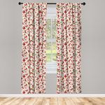 Ambesonne Christmas Window Curtains