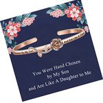 To My Daughter-in-Law Gifts Wedding Gift Daughter-in-Law Rose Flower Bangle New Daughter in Law Gifts from Mother in Law