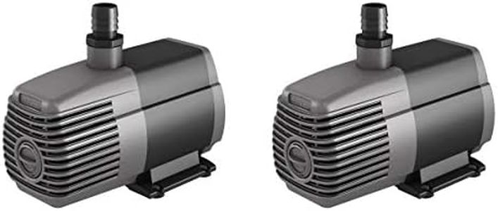 Active Aqua AAPW1000 92W 1000 GPH Submersible Indoor/Outdoor Hydroponic Aquarium Pond Water Pump w/ 6ft Power Cord for 55 Gallon Reservoirs, 2 Pack