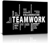 Teamwork Canvas Wall Art - Large Fr