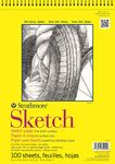 Pro-Art Strathmore 9-Inch by 12-Inch Spiral Sketch Book, 100-Sheet