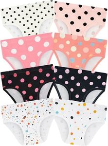 BliBliTaTa Girls' Underwear,Soft Cotton Tagless Panties for Toddlers' & Little Kids Comfort,Breathable Briefs in Sizes 18-24 Months,2T,3T,4T,5T,6T,7,8,10,12 Years Old,8-Pack Green-8