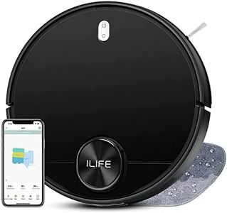 ILIFE A11 Robotic Vacuum Cleaner,Powerful Suction,Customized Schedule Cleaning,Ideal For Hard Floor,Low Pile Carpet,Vacuum&Mop,Black