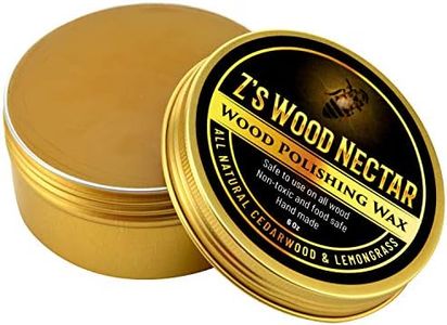 ZBD GOODS Z's Wood Nectar All Natural Beeswax Furniture Polish & Conditioner (6oz), Made with Tung Oil, Beeswax, & Carnauba Wax - Great on Damaged & Untreated Wood, Sent-CedarWood LemonGrass