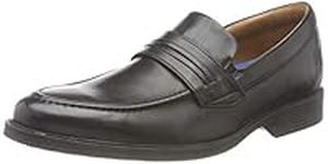 Clarks Whiddon Loafer, mens Moccasins, Black (Black Leather), 8.5 UK (42.5 EU)