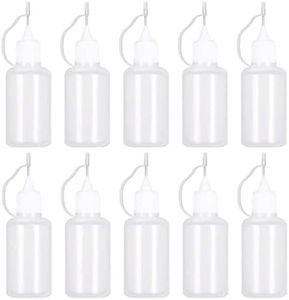 10 Pieces Precision Needle Tip Glue Bottle Applicator, Applicator Bottle DIY Quilling Tool Precision Bottle Needle Bottle Squeeze Bottle