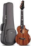 Enya Tenor Ukulele 26 Inch AAA Solid Mahogany Cutaway Gloss Ukelele for beginner Intermediate Advanced(EUT-M6)