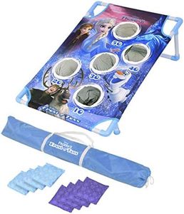 GoSports Disney Frozen 2 Frost Toss Game Set by Includes 8 Snowflake Bean Bags with Portable Carrying Case, Blue