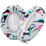 WC Wicked Cushions Thick Premium Replacement Earpads for Bose 700 Noise Cancelling Headphones (NC700) -90s White