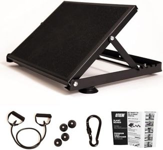 Otiem Slant Board for Calf Stretching - Premium Non-Slip Calf Stretcher Slant Board for Squats & Leg Stretcher - Physical Therapy Equipment - 1 Resistance Band 4 Adjustable Positions (500 LB Capacity)