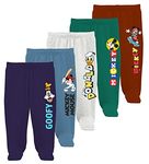 minicult Disney Mickey Mouse Footed Pajama Pants For Baby Boys And Girls(Pink c1)(Pack of 3)(0-3 Months)