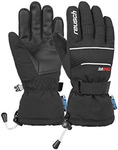 Reusch Connor R-Tex XT Junior - Guantes de Dedo Unisex (Talla 5), Color Negro y Blanco