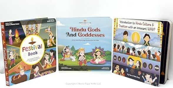 Children books Set: Hindu Gods, Festivals & Traditions - Vibrant, Interactive learning Board Books - Cultural Awareness - Premium Quality