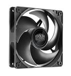 Cooler Master Silencio FP 120 PWM Case & Cooling Fan (4-Pin) - 120 mm Ultra-Quiet Fan (6.5-14 dBA), Sealed Loop Dynamic Bearing (LDB), Exclusive Silent Driver IC, Jam Sensor, MTTF 160K hrs - Black