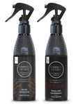 AIR-ROMA Premium Air Freshener - Musk Essence & English Garden (Pack of 2 (200 ml each) | Long-Lasting Fragrance for Bathroom, Home, Office, Hotel Room, spray
