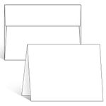 100 Pack Blank White Cards and Envelopes, Ohuhu 5 x 7 Heavyweight Folded Cardstock and A7 Envelopes for DIY Cards, Wedding, Birthday, Invitations, Thank You Cards & All Occasion