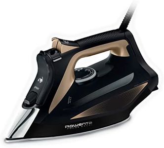 Rowenta Focus Excel Dampfbügeleisen, 2700 Watt, 45 g/Min. kontinuierliche Dampfabgabe, 180 g/Min. Dampfstoß, Tropfstopp, Antikalk-Einstellung, 300 ml Wassertank, schwarz/kupfer, DW5325