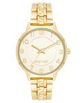 Nine West Women's Easy to Read Bracelet Watch, Gold