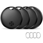 Air Tracker Tag Item Finder, Compatible with Apple Find My APP (iOS Only), IP67 Waterproof, Replaceable Battery, Suitable for Luggage, Bags, Wallets, Backpacks, Keys Tracking Tag -4Pack (weTag mini)