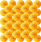 50-Pack 3-Star 40+ ABS Ping Pong Balls, Advanced Training Table Tennis Balls for Beginners and Professinals, with Good Spin and Bounce, Widely Used in Indoor and Outdoor Table Tennis Competitions, Crafts Activities, Ping Pong Entertainment Games (yellow)