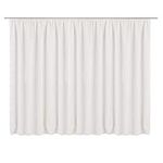 JEMIDI Curtain for Window - Blackout Curtains with Ruffle Tape for Curtain Rail Track Bedroom Living Room Windows