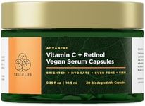 Tree of Life Vitamin C & Retinol Serum Capsules - Powerful, Hydration & Anti-Aging Formula - Reduces Fine Lines & Wrinkles - Skin Supplement - 35 fl oz, 30 Capsules