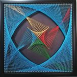 Wizardi String Art DIY Kit - Symmetrical Harmony. Geometry Nail Painting F07-M12-2-DHGG29218