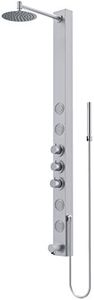 VIGO 20" W x 58" H Bowery 4-Jet Stainless Steel Shower Panel and Handheld Showerhead - VG08020ST