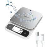 Tada 5kg Food Kitchen Digital Scale with 0.1g Precision IPX6 Waterproof, Type-C Charging, Ounces and Grams for Weight Loss, Cooking, Baking