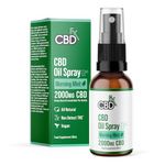 CBDFX 2000mg CBD Spray High Strength Flavoured CBD Oil Morning Mint Vegan Non-GMO Blended with MCT Oil Improved Purity All Natural No THC 30 ml (40 Days)