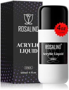 ROSALIND 120ml/4fl.Oz Monomer Acrylic Liquid Professional System Acrylic Monomer For Acrylic Powder Anti-Stick Acrylic Powder Extension Liquid Easy DIY