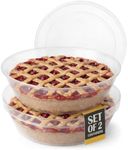 Mission Gallery Plastic Pie Carrier with Lid - Airtight Cover, BPA Free Container for Pies and Pastry Products - Round Keeper Keeps Cookies, Muffins, Cupcakes, Bakery Fresh