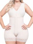 Sonryse 086BF Fajas Colombianas Reductoras y Moldeadoras Postparto Liposuction Compression Garments Beige L