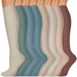 Iseasoo Copper Compression Socks (15-20 mmHg) for Men & Women - Running, Hiking, Cycling, Travel - Improves Circulation（S/M）