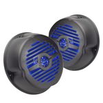 Magnadyne WR58B-LED-PR | 5'' Water Resistant Surface Mount Speaker/Grill with LED Lighting | Sold as a Pair