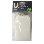 U Label White Luggage, Storage Tags - Pack of 30, 120mm x 60mm