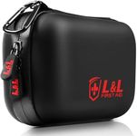 120-Piece First Aid Kit for Travel,Car & Emergency Survival - Compact Waterproof Medical Supplies with Trauma Bandages,Burn Gel & Fever Cooling Patch | Portable for Camping,Hiking,Sports(Black)